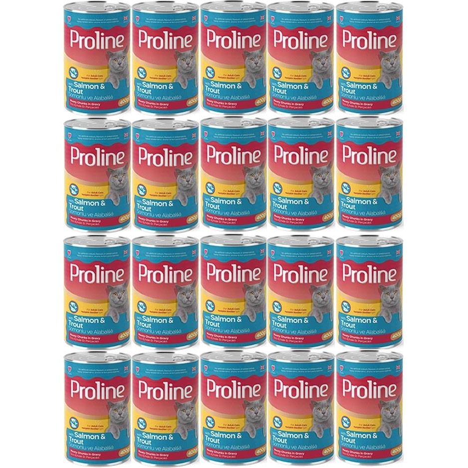 Pro Line Proline Somonlu ve Alabalıklı Yetişkin Kedi Konservesi 400 Gr*20 Adet Evcil Hayvan Ürünleri Fiyatı