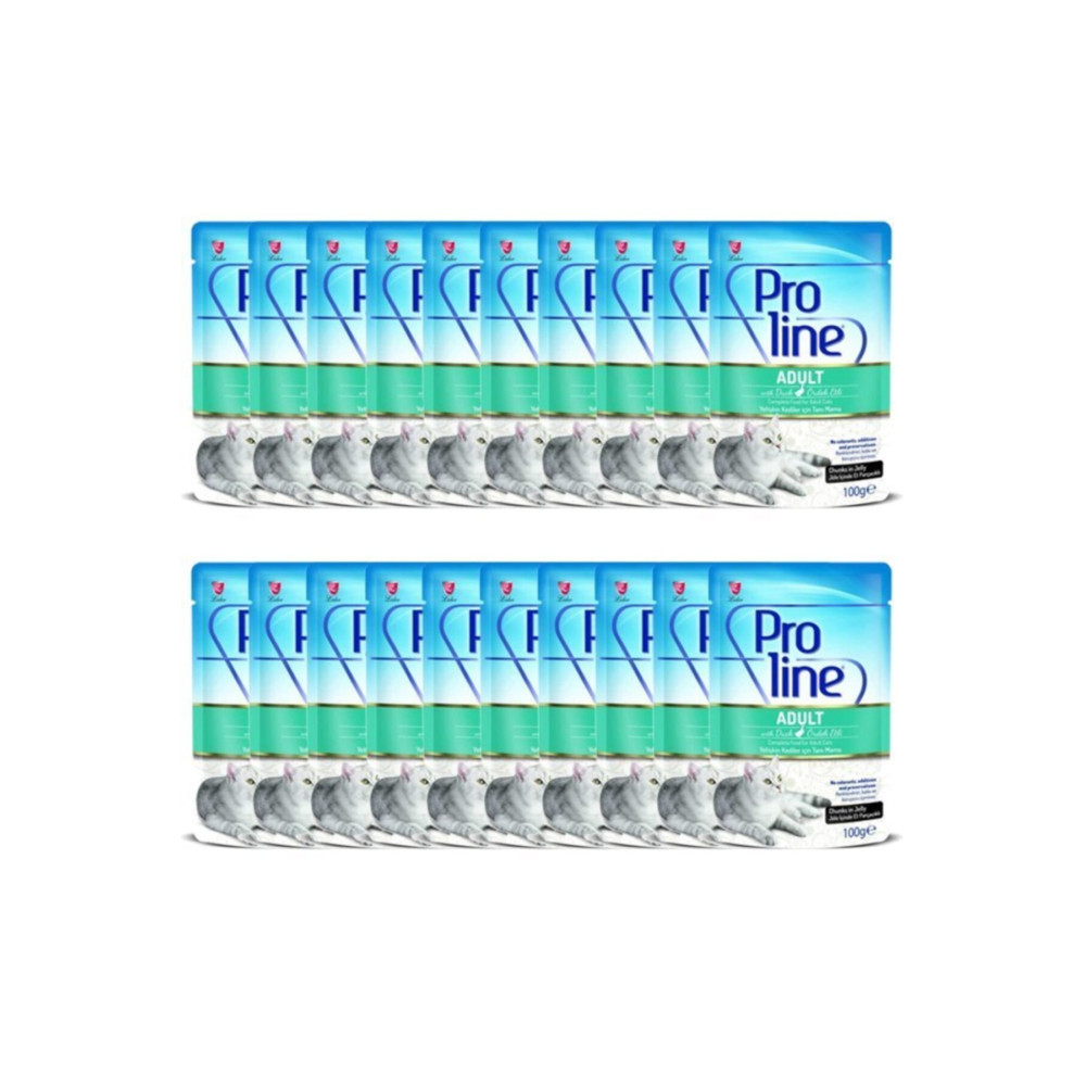 Pro Line Proline Yetişkin Kediler Için Jöleli Ördek Etli Yaş Mama 100gr X 20 Adet Evcil Hayvan Ürünleri Fiyatı
