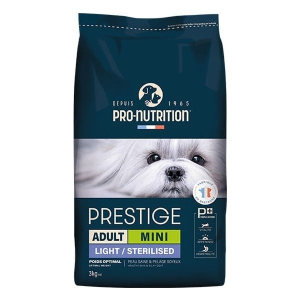 Pro Nutrition Prestige Adult Mini Light Kısırlaştırılmış Yetişkin Köpek Maması 3 kg Evcil Hayvan Ürünleri Fiyatı