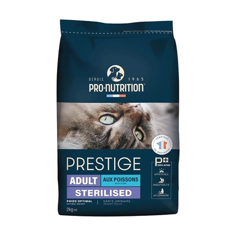 Pro Nutrition Prestige Adult Sterilised Yetişkin Kısırlaştırılmış Somonlu ve Morina Balıklı Kedi Maması 2kg Evcil Hayvan Ürünleri Fiyatı