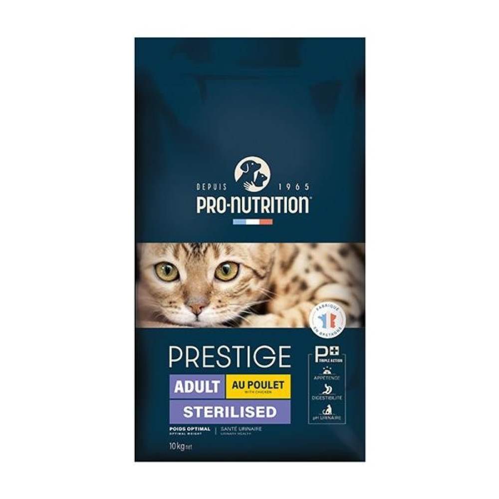 Pro Nutrition Prestige Adult Sterilised Yetişkin Kısırlaştırılmış Tavuklu Kedi Maması 10KG Evcil Hayvan Ürünleri Fiyatı