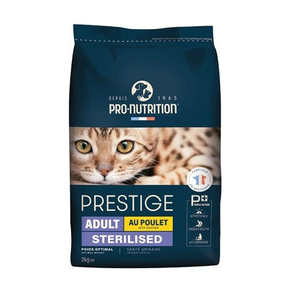 Pro Nutrition Prestige Adult Sterilised Yetişkin Kısırlaştırılmış Tavuklu Kedi Maması 2kg Evcil Hayvan Ürünleri Fiyatı