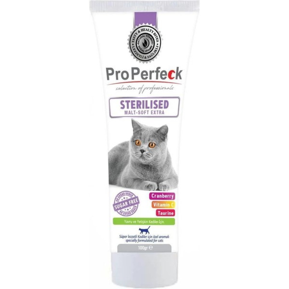 Pro Perfeck Sterillised Malt Soft Extra (Kısır Kediler Için Urinary Destekli) 100 gr Evcil Hayvan Ürünleri Fiyatı