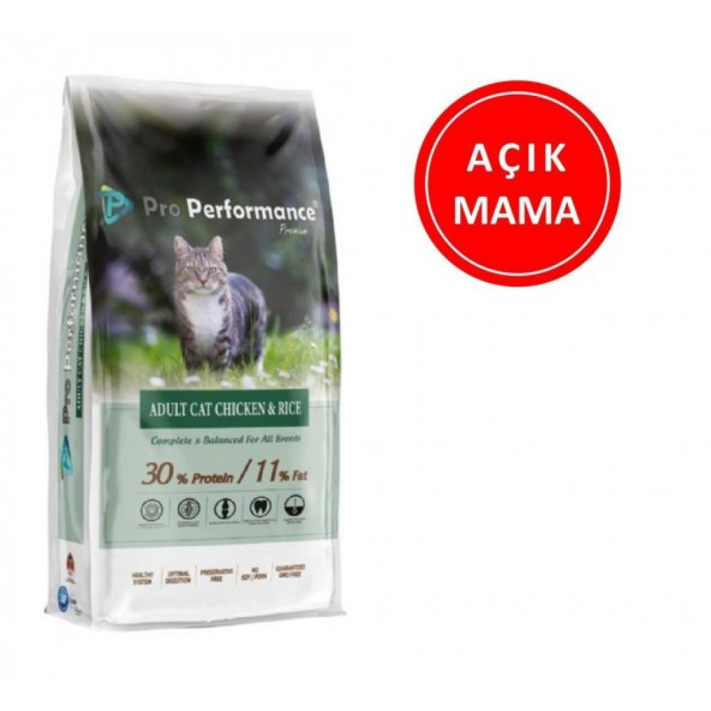 Pro Performance Tavuklu Ve Pirincli Yetiskin Kedi Mamasi 1 Kg Acık Evcil Hayvan Ürünleri Fiyatı