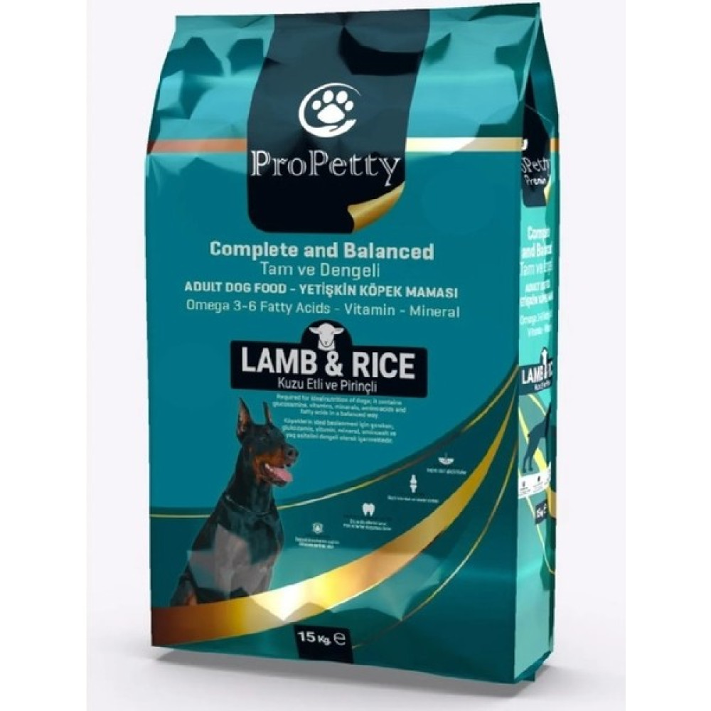 Pro Petty Kuzu Etli ve Pirinçli Yetişkin Kuru Köpek Maması 15 kg Evcil Hayvan Ürünleri Fiyatı