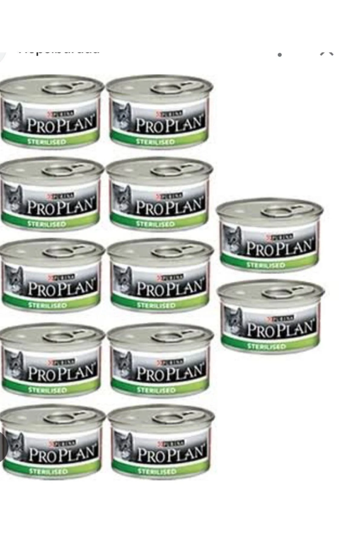 Pro Plan Proplan Sterilised Ton Balıklı Ve Somonlu Kısırlaştırılmış Yetişkin Kedi Maması Konserve 12x85 Gr" Evcil Hayvan Ürünleri Fiyatı