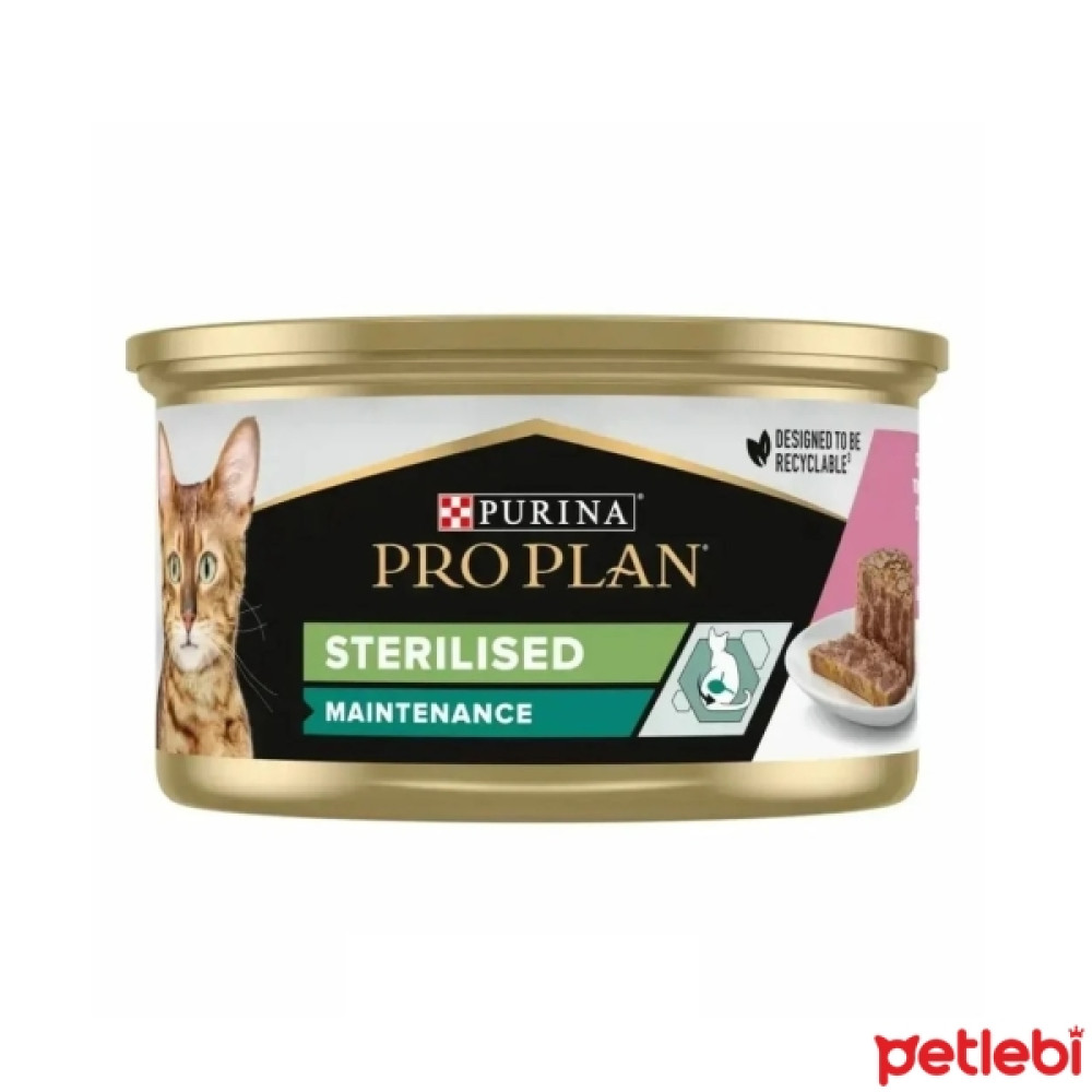 Pro Plan Somonlu ve Ton Balıklı Kısırlaştırılmış Kedi Konservesi 85gr Evcil Hayvan Ürünleri Fiyatı