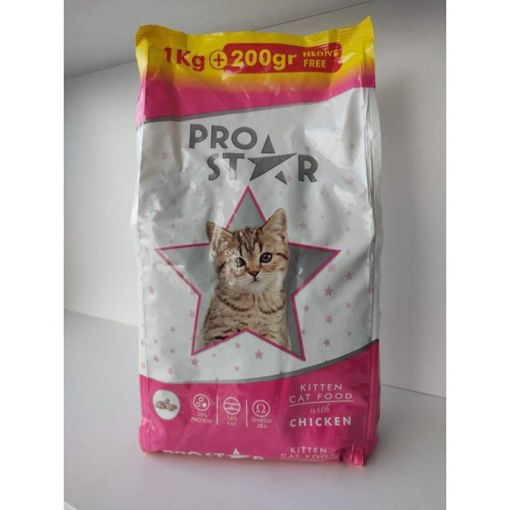 Pro Star Tavuklu Yavru Kedi Maması 1200GR Evcil Hayvan Ürünleri Fiyatı