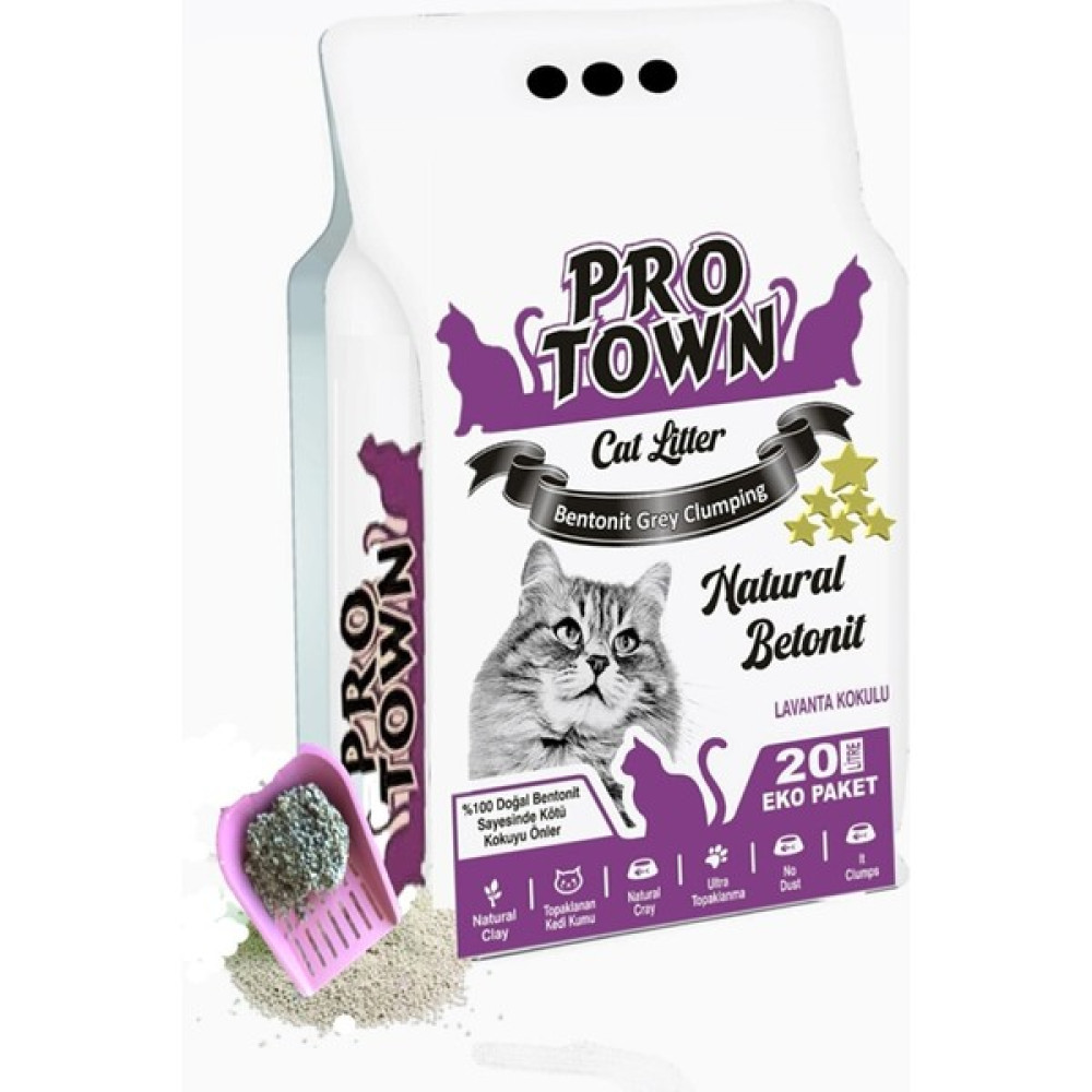Pro Town Ultra aktif Karbon Lavanta Kokulu Ince Taneli Topaklanan Kedi Kumu 20 Lt Evcil Hayvan Ürünleri Fiyatı