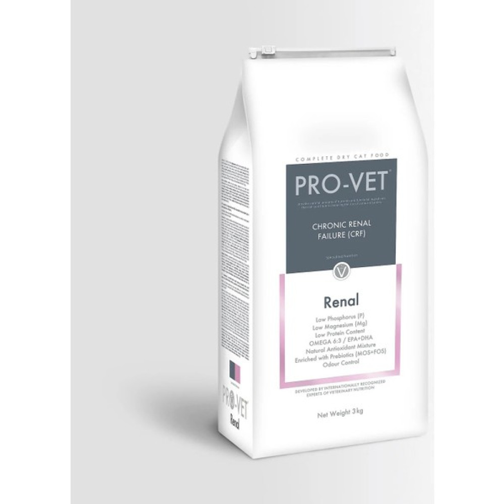PRO-VET Renal Veteriner Diyet Böbrek Problemi Olan Kediler Için Kuru Mama 3 kg Evcil Hayvan Ürünleri Fiyatı