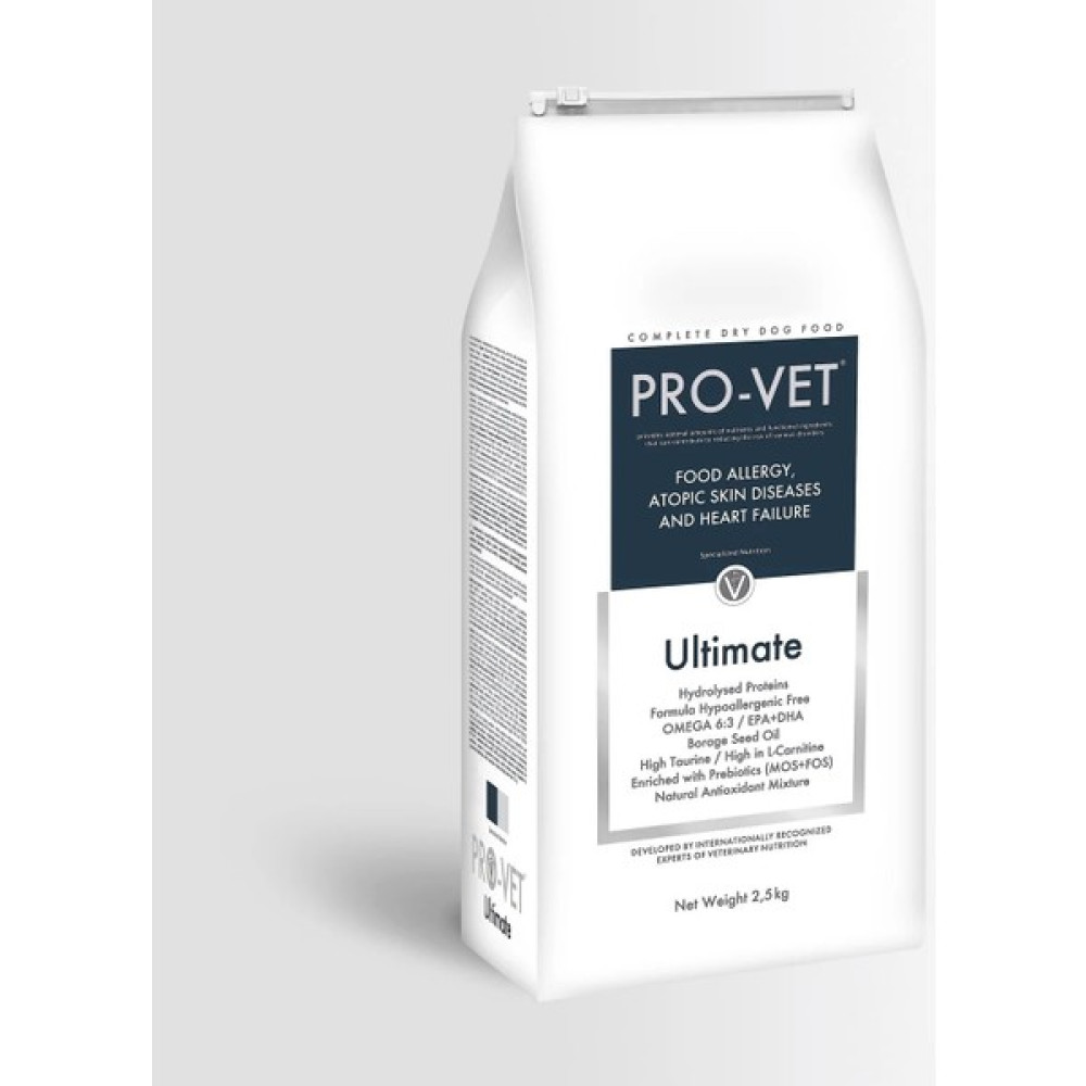 PRO-VET Ultimate Veteriner Diyet Hipoalerjenik ve Kalp Destekleyici Köpek Maması 2,5 kg Evcil Hayvan Ürünleri Fiyatı