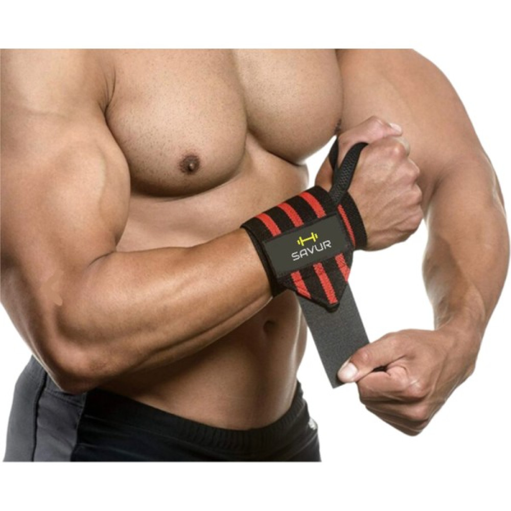 Pro Wrist Wraps - Fitness Crossfit Bileklik Siyah Kırmızı 2'li Paket - Aruba Kırmızı - Siyah - 1 Oto Boyaları Fiyatı