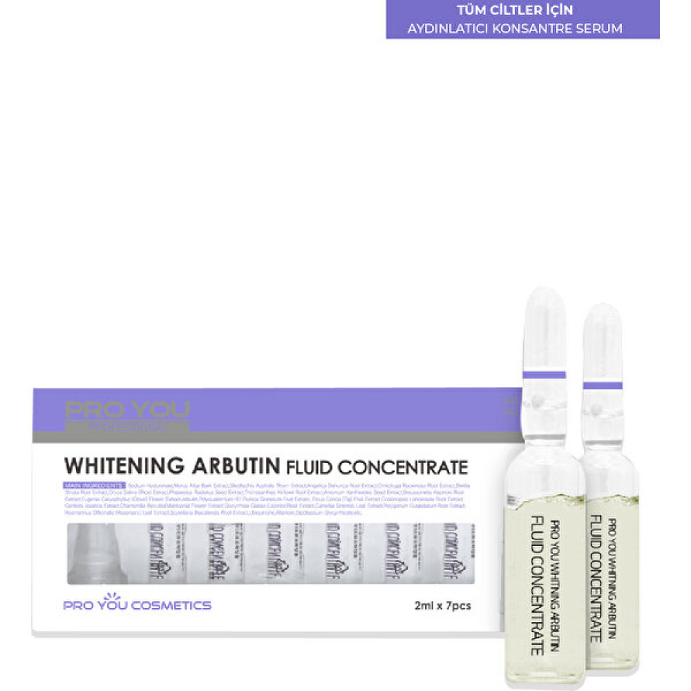 Pro You Cosmetics Arbutin Fluid Concentrate Mat Ciltler İçin Aydınlatıcı Ampul 2 ml x 7 Adet Anti-Aging / Yaşlanma Karşıtı Fiyatı