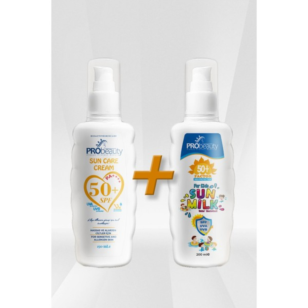 PRObeauty Probeauty Yetişkin Ve Çocuk Güneş Kremi Bir Arada 2li Set 50+ Spf Yüksek Koruma Leke Karşıtı Güneşkreyetişkin Güneş Kremleri ve Losyonları Fiyatı