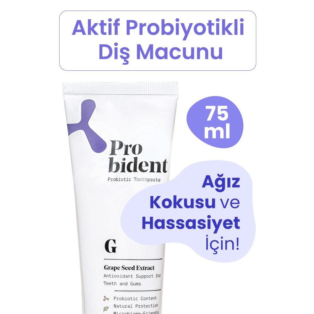 Probident Aktif Probiyotik Diş Macunu Üzüm Çekirdeği Özüt Ilaveli Diş Ve Diş Etleri Için Antioksidan Diş Macunları Fiyatı