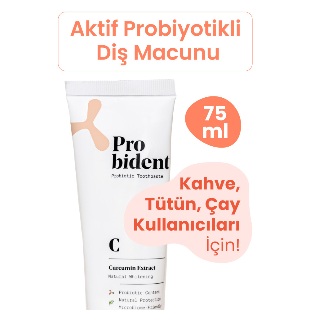 Probident Aktif Probiyotik Diş Macunu Zerdeçal Özüt Ilaveli Doğal Beyazlık Diş Macunları Fiyatı