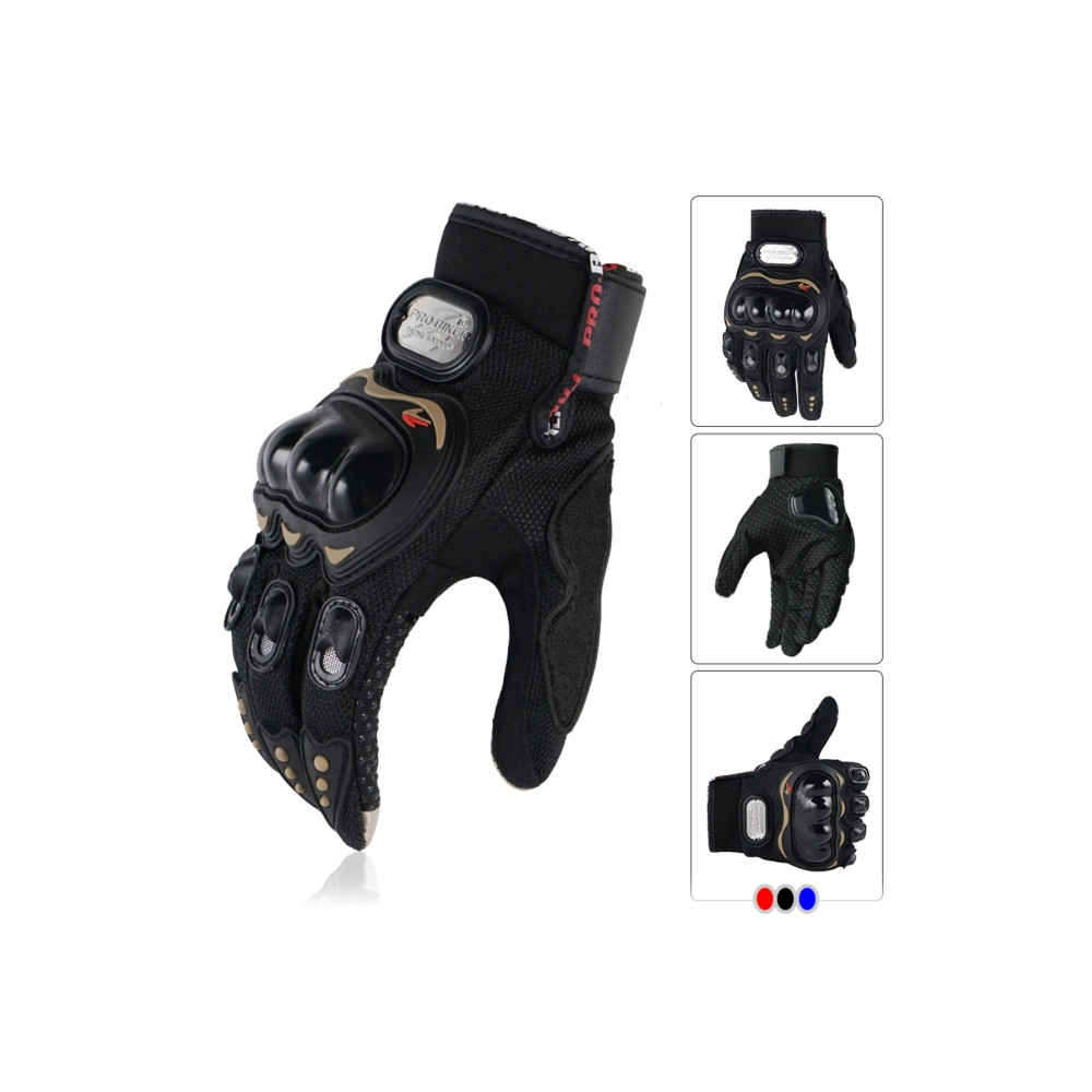 ProBiker Motor - Bisiklet Eldiven Siyah 3 Mevsim Korumalı Standart Elastik Kumaş XL Beden Motorsiklet Eldivenleri Fiyatı