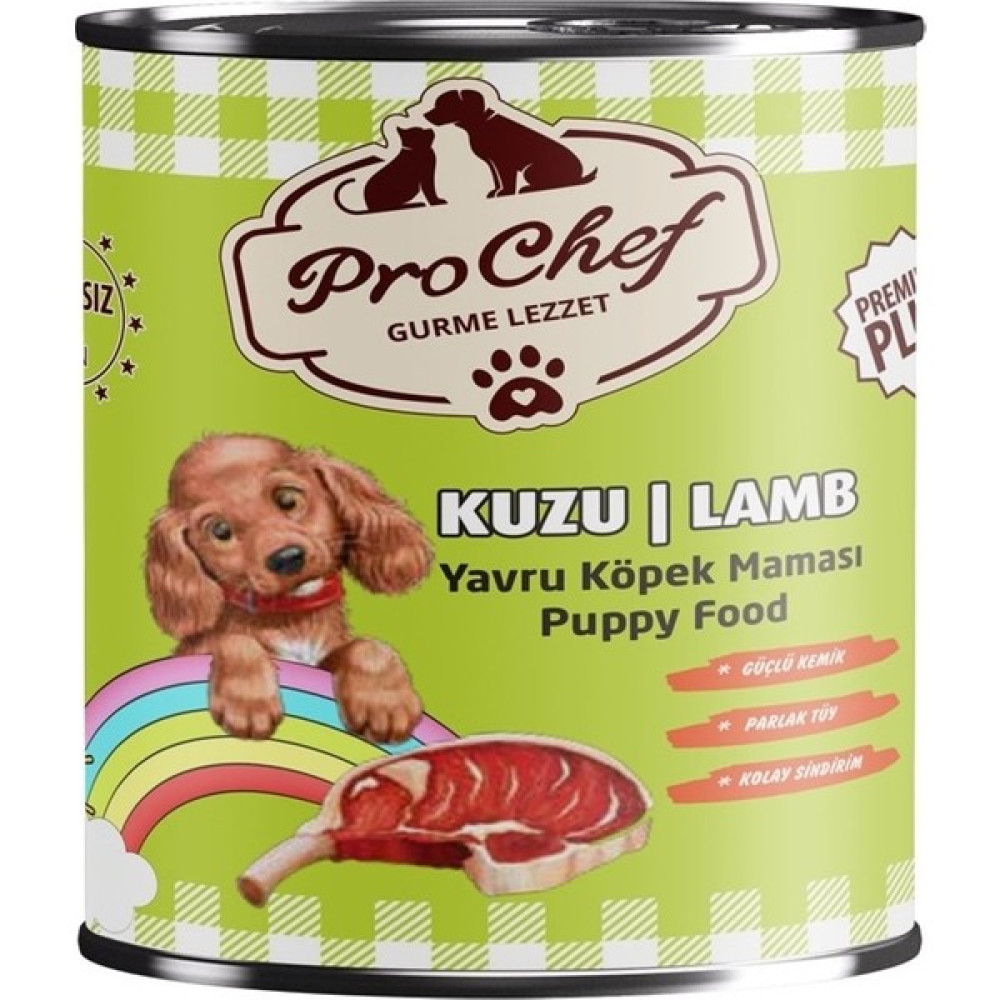 Prochef 12 Adet Premium Plus Yavru Köpek Maması | 415 gr Kuzu Etli Konserve Yaş Mama Evcil Hayvan Ürünleri Fiyatı