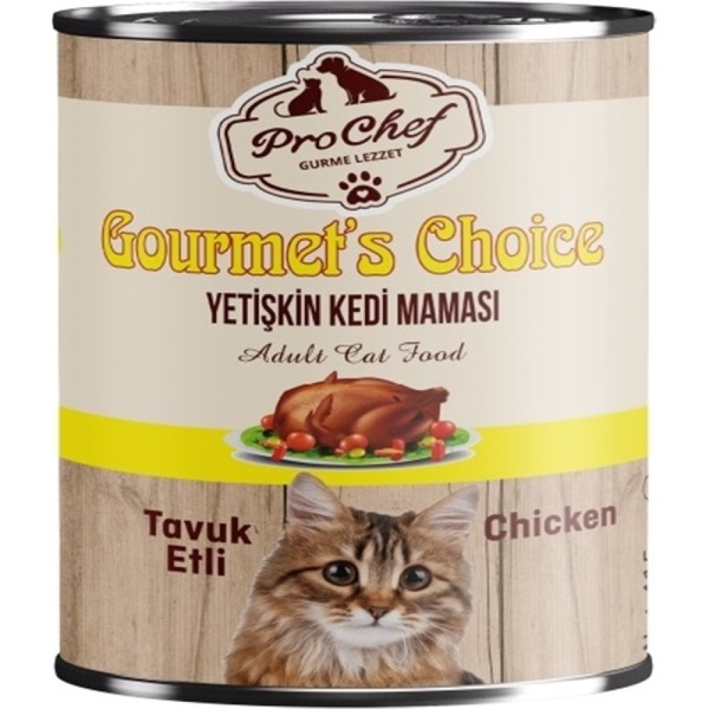 Prochef 16 Adet Gourmet's Choice Yetişkin Kedi Maması | 415 gr Tavuk Etli Konserve Yaş Mama Evcil Hayvan Ürünleri Fiyatı