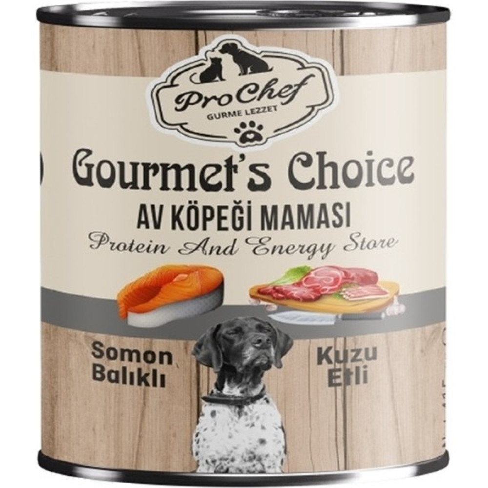 Prochef 20 Adet Gourmet's Choice Av Köpeği Maması | 415 gr Somon Balıklı & Kuzu Etli Konserve Yaş Mama Evcil Hayvan Ürünleri Fiyatı