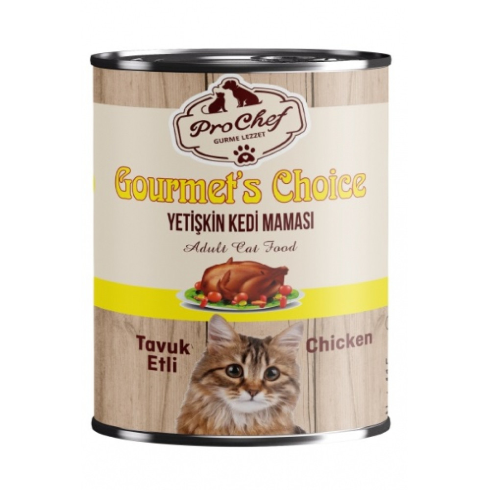 Prochef 24 Adet Gourmet's Choice Tavuklu Kedi Mamasi ( 415 Gr Tavuk Etli Konserve Yas Mama) Evcil Hayvan Ürünleri Fiyatı