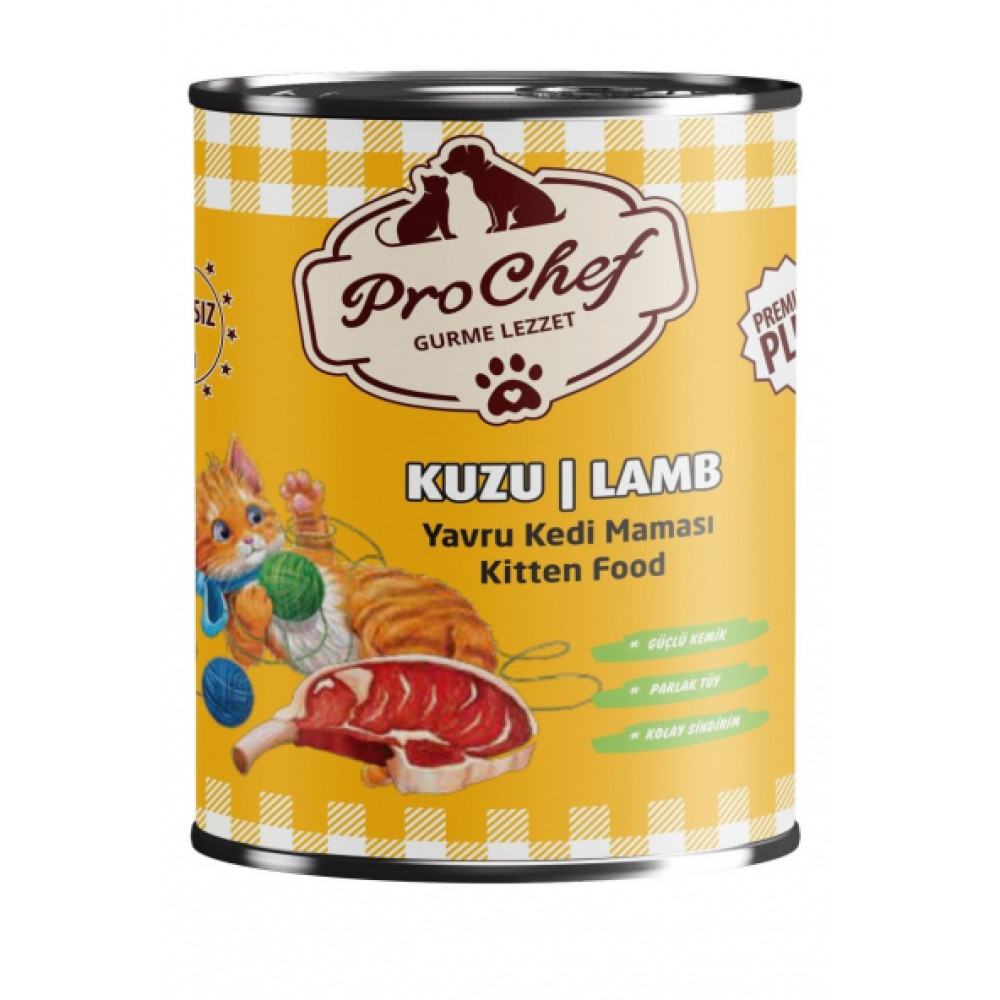 Prochef 24 Adet Premium Plus Yavru Kedi Mamasi ( 415 Gr Kuzu Etli Konserve Yas Mama) Evcil Hayvan Ürünleri Fiyatı