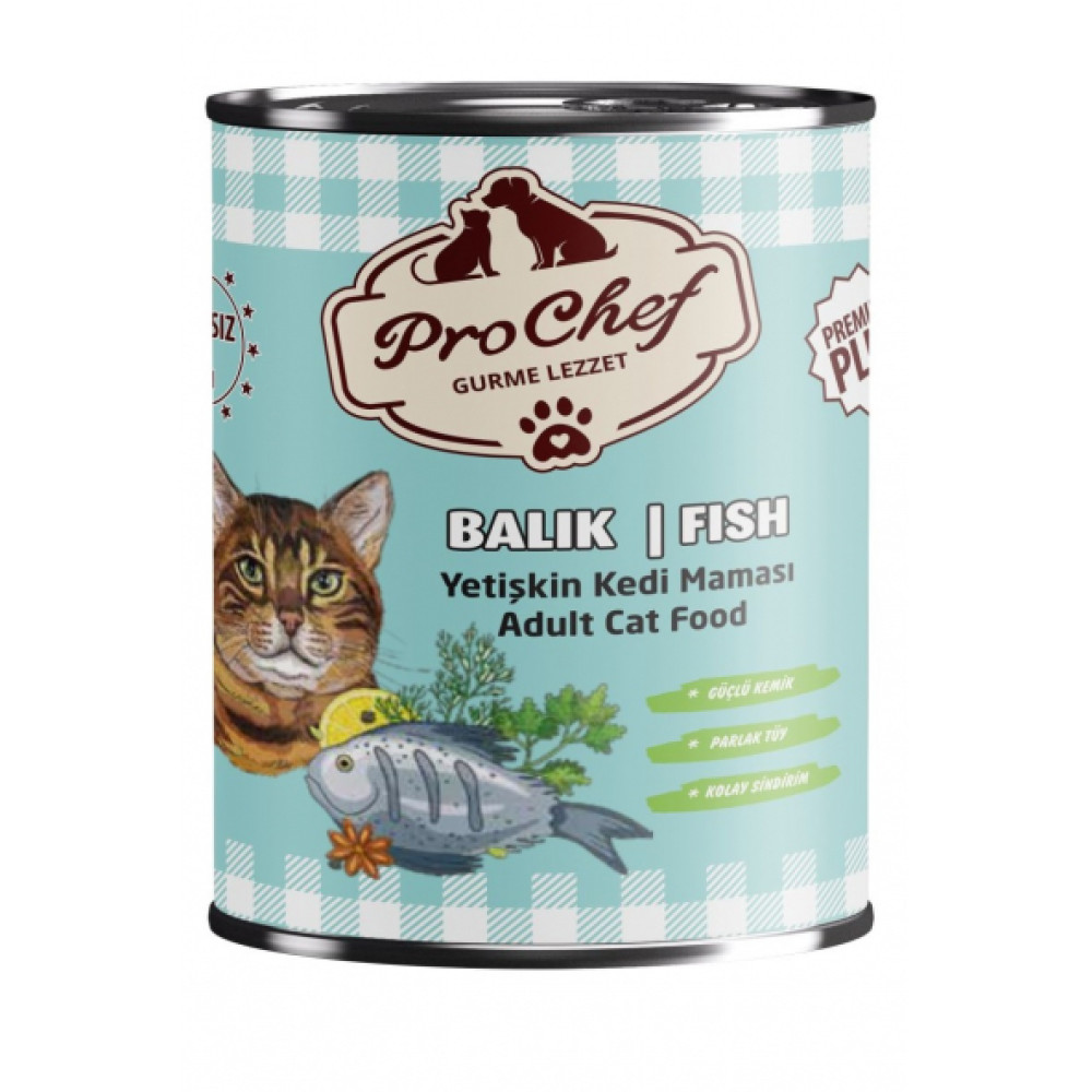 Prochef 24 Adet Premium Plus Yetiskin Kedi Mamasi ( 415 Gr Balik Etli Konserve Yas Mama) Evcil Hayvan Ürünleri Fiyatı