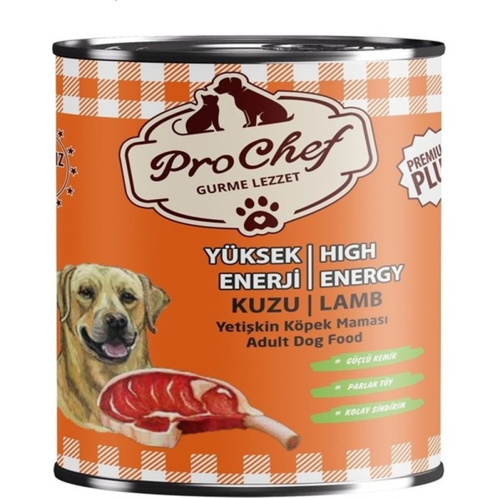 Prochef 24 Adet Premium Plus Yetişkin Yüksek Enerji Köpek Maması | 415 gr Kuzu Etli Konserve Yaş Mama Evcil Hayvan Ürünleri Fiyatı