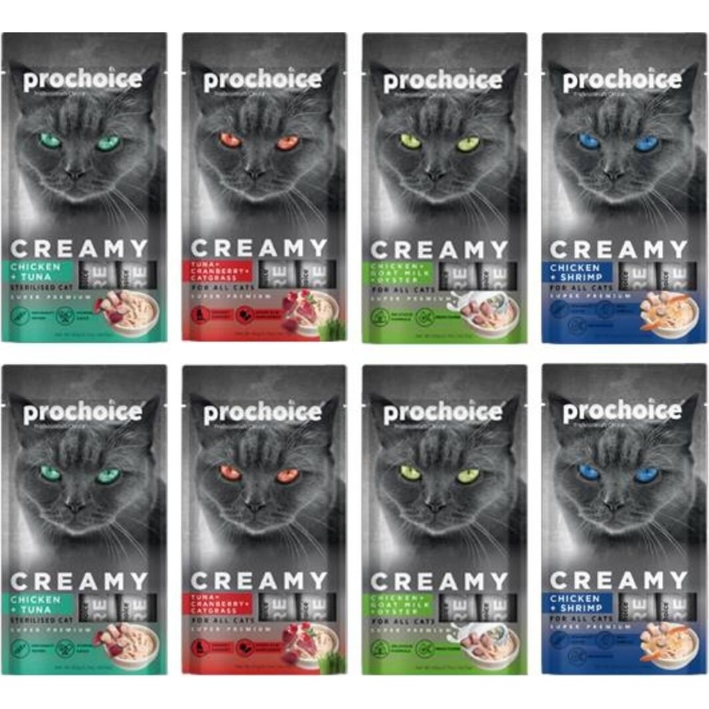 ‎Prochoice Prochoice Creamy Sıvı Kedi Ödül Maması 8'li Karma Set Tavuk ve Ton Balığı Lezzeti Yetişkin Kediler İçin Diğer Fiyatı
