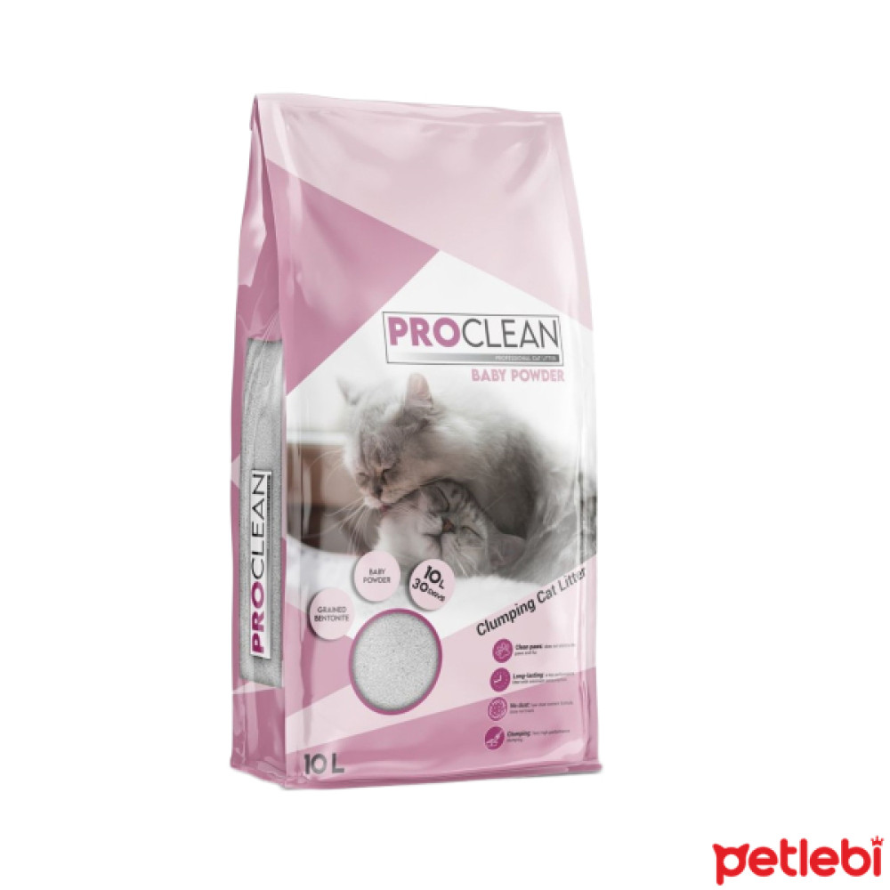 ProClean İnce Taneli Bebek Pudralı Süper Topaklanan Kedi Kumu 10lt Evcil Hayvan Ürünleri Fiyatı