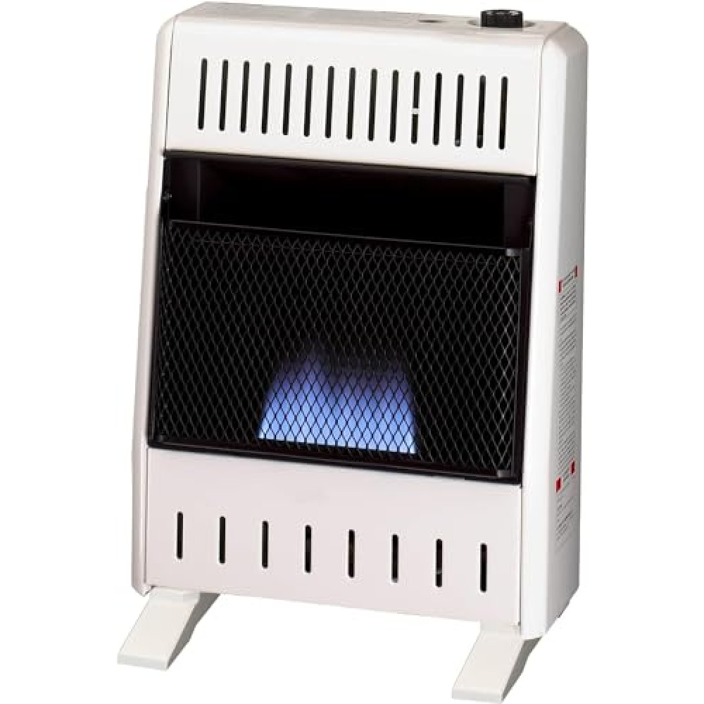ProCom ML100TBA-B Ventless Propane Gas Blue Flame Space Heater with Thermostat Control for Home and Office Use, 10000 BTU, Heats Up to 500 Sq. Ft., Includes Wall Mount and Base Feet, White Heaters Fiyatı