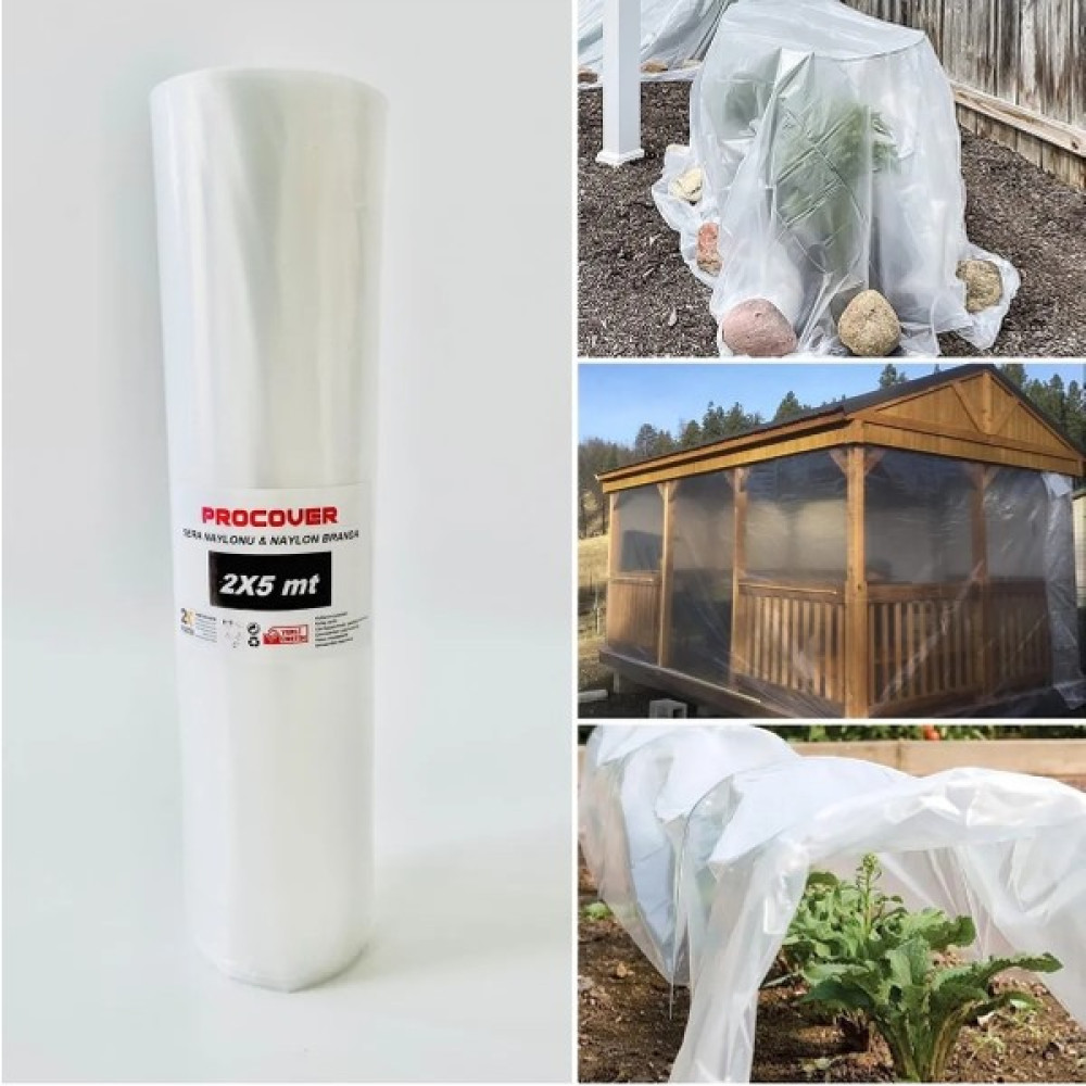 Procover Naylon Branda En 2 Metre x Boy 5 Metre 1. Kalite Kalın Orjinal Şeffaf Motorsiklet Brandaları Fiyatı