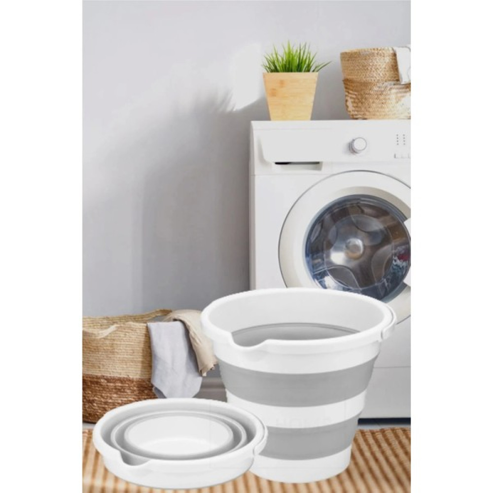 Procreative Sarfmall Katlanır Silikon Su Kovası Banyo Temizlik Kovası 6,5 Lt Temizlik Malzemeleri Fiyatı