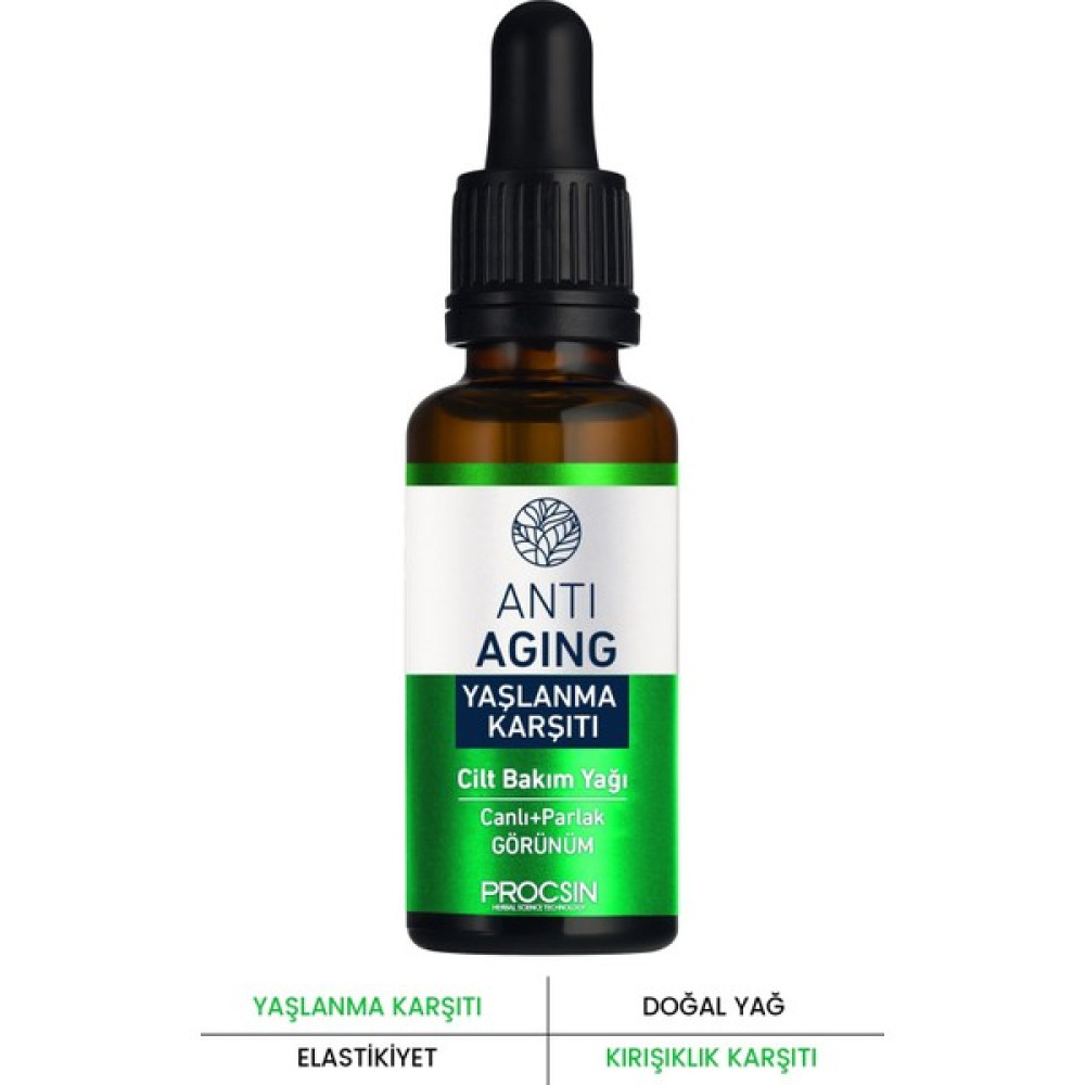 PROCSIN Anti-Aging Yaşlanma Karşıtı Cilt Bakım Yağı 20 ML Nemlendiriciler Fiyatı