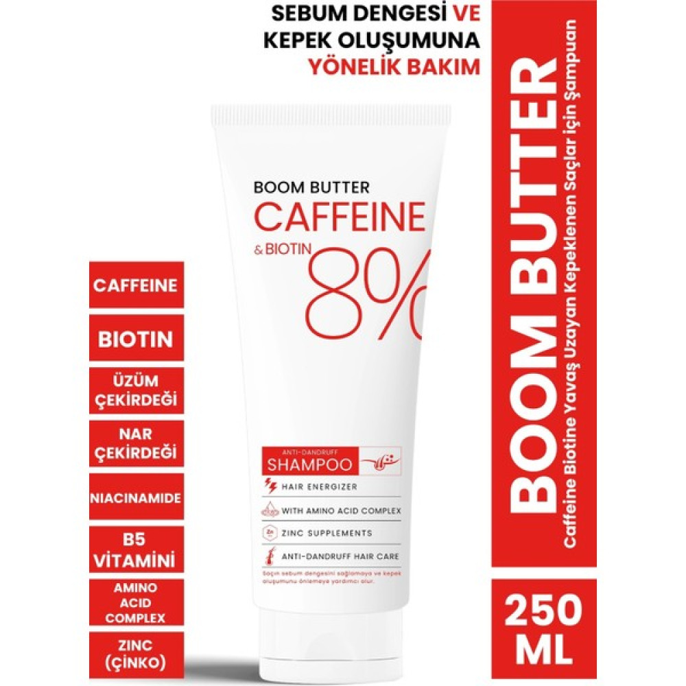 Procsin Boom Butter Caffeine Biotine Yavaş Uzayan Kepeklenen Saçlar Için Şampuan 250 Ml Şampuan ve Saç Kremi Fiyatı