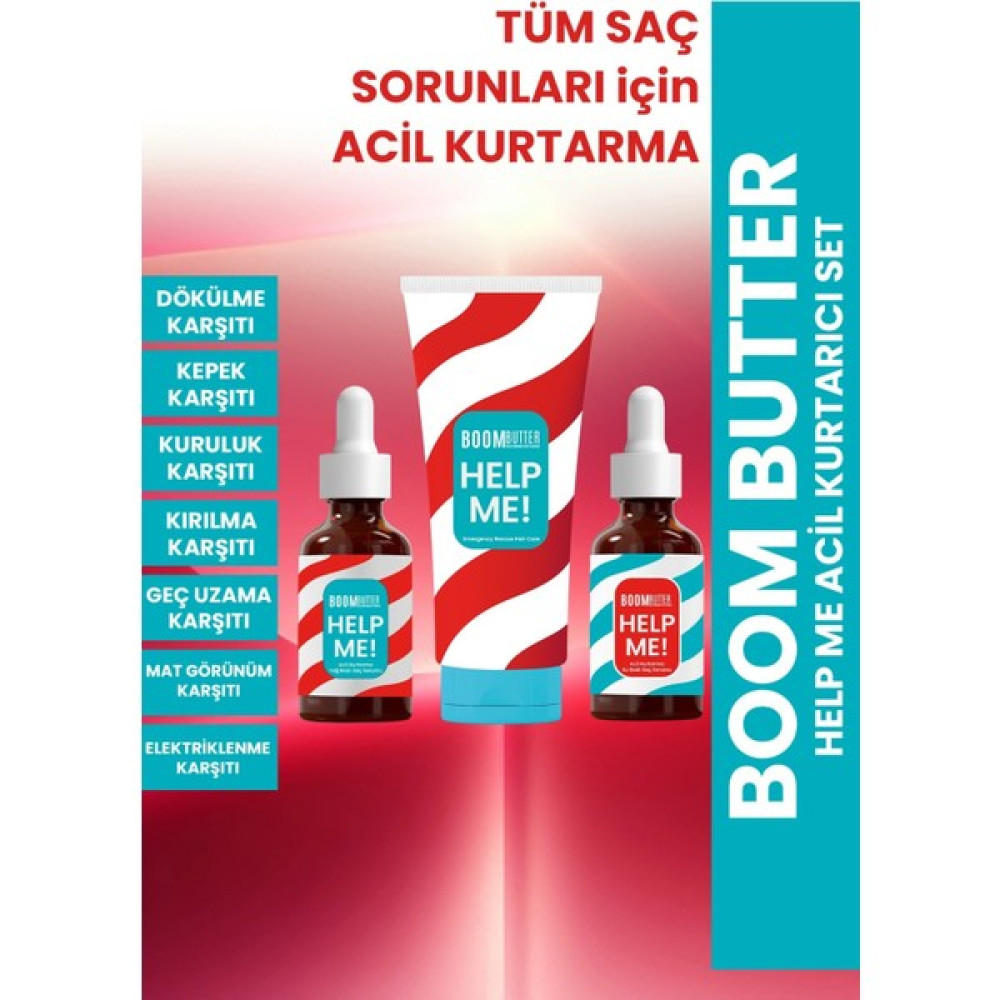 Procsin Boom Butter Help Me Acil Kurtarma Seti Saç Bakım Maskeleri & Serumlar & Spreyler Fiyatı