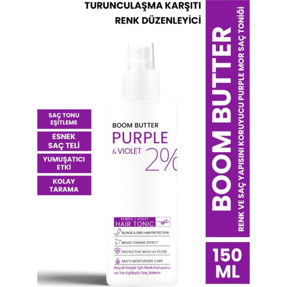 Procsin Boom Butter Renk Ve Saç Yapısını Koruyucu Purple Mor Saç Toniği 150ml Saç Şekillendirici Sprey Fiyatı
