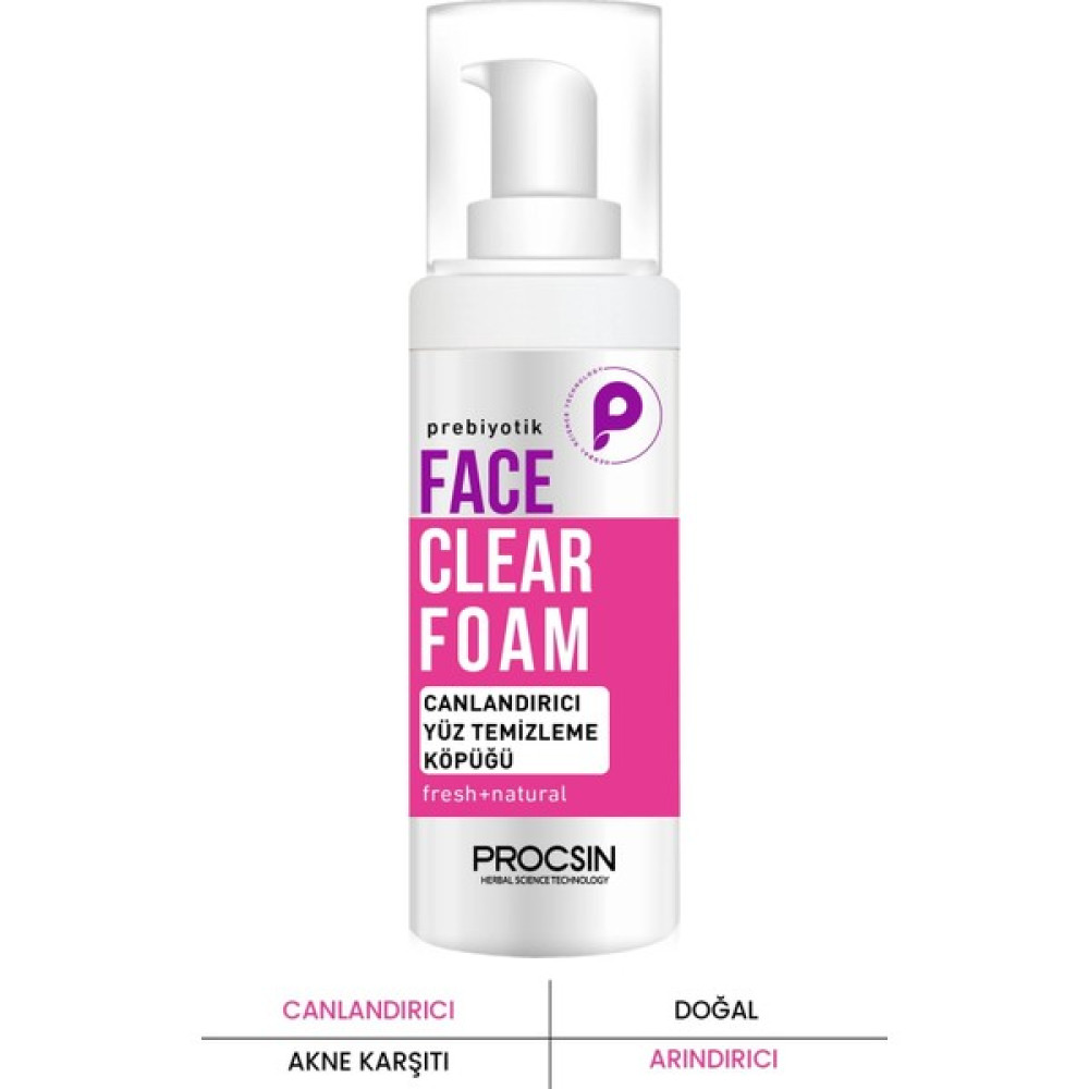 PROCSIN Canlandırıcı Yüz Temizleme Köpüğü 150 ML Cilt Temizleme ve Peeling Fiyatı