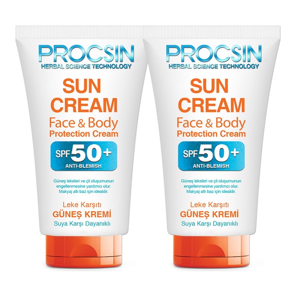 PROCSIN Güneş Kremi (50 ML * 2 ADET) Fırsat Paketi Güneş Kremleri ve Losyonları Fiyatı