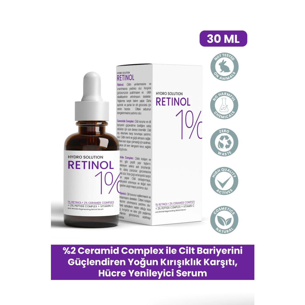 PROCSIN Hydro Solution %1 Retinol Ceramide Yoğun Kırışıklık Karşıtı Yenileyici Serum 30ml Cilt ve Yüz Bakımı Fiyatı