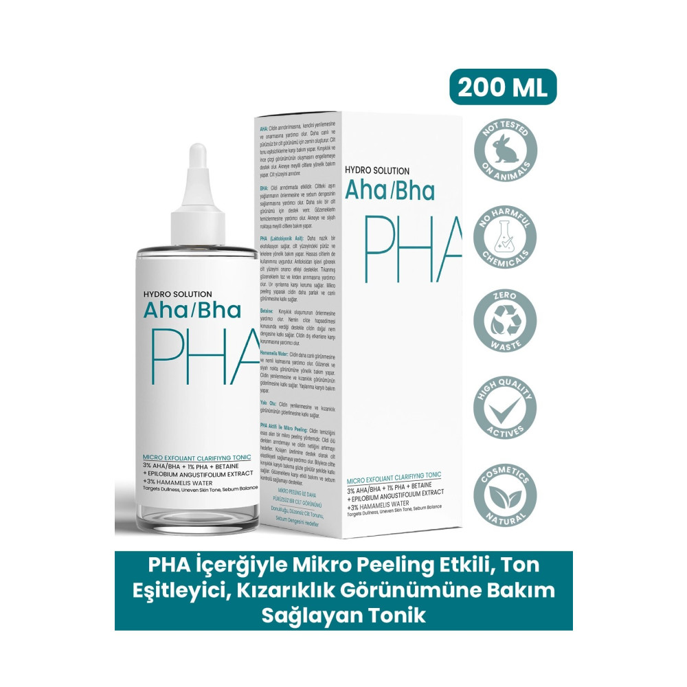 PROCSIN Hydro Solution Aha/bha Ve Pha Mikro Peeling Temizleyici Cilt Tonu Eşitleyici Tonik 200 ml Cilt ve Yüz Bakımı Fiyatı