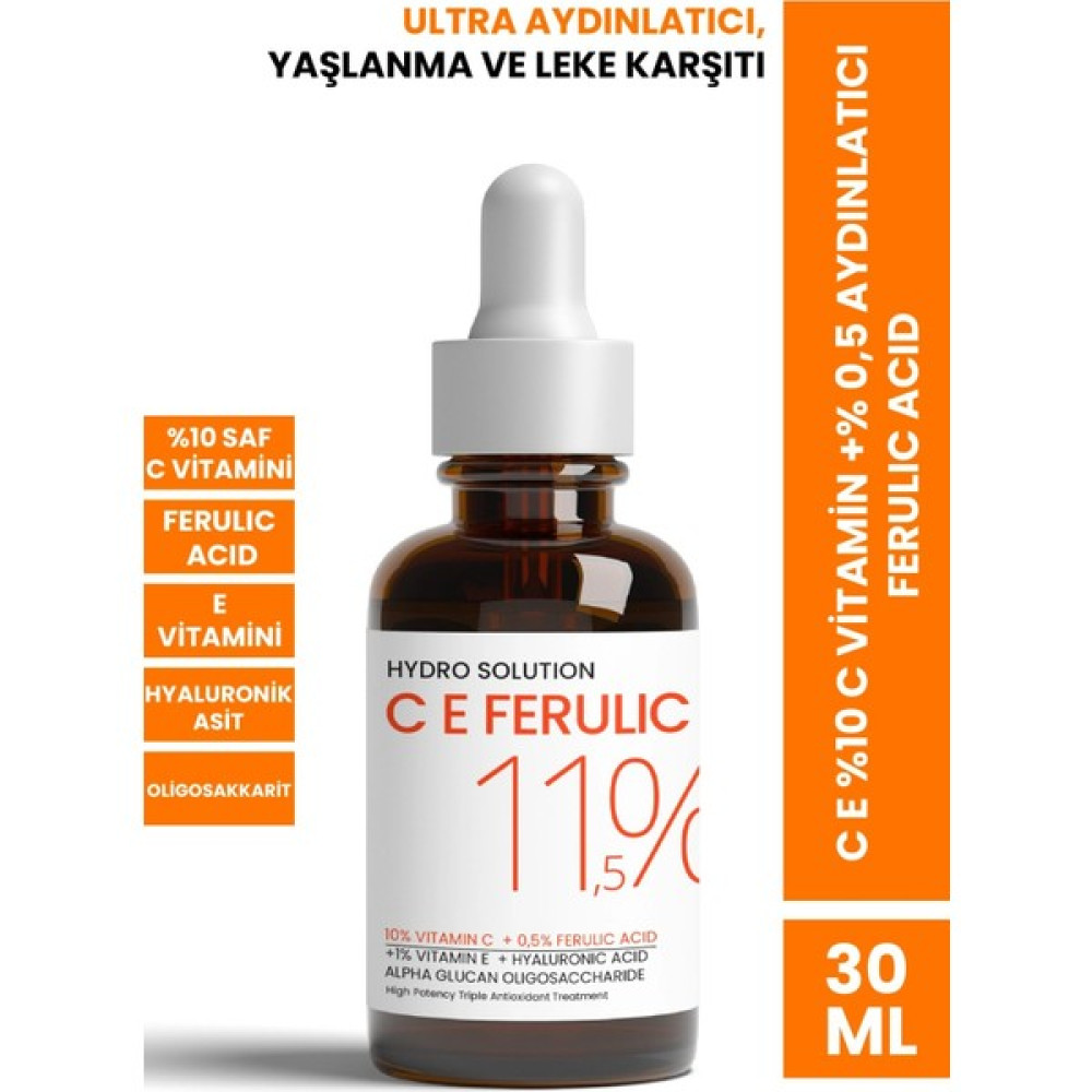 Procsin Hydro Solution C E %10 C Vitamin + % 0,5 Aydınlatıcı Ferulic Acid 30 ml Nemlendiriciler Fiyatı