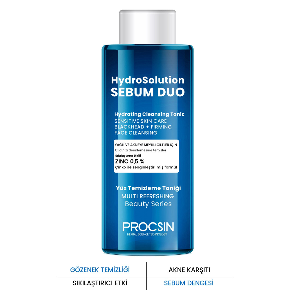 PROCSIN Hydrosolution Yağlı Ve Akneye Yönelik Ciltler Için Tonik 200 ml Cilt ve Yüz Bakımı Fiyatı