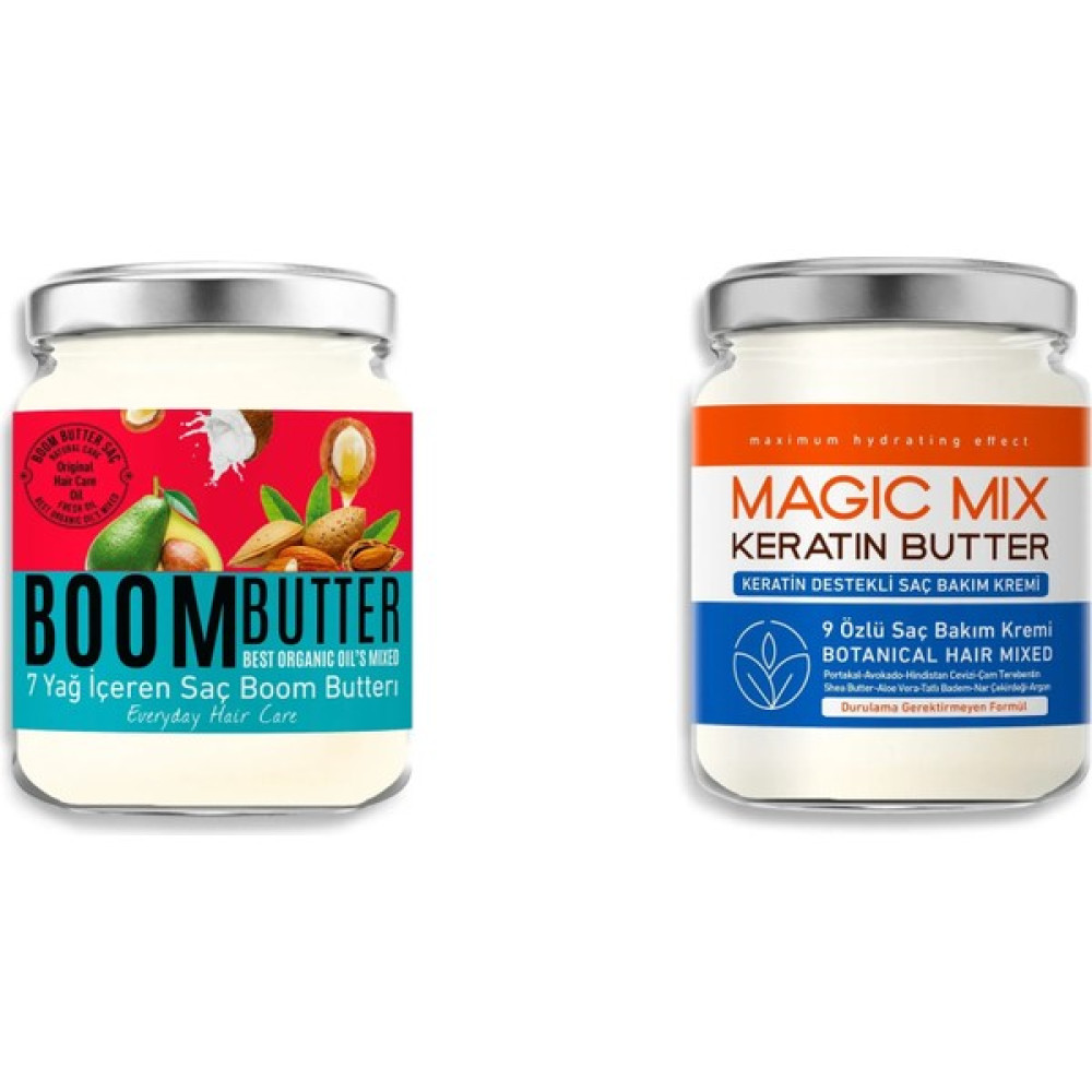 Procsin Magic Mix 9 Özlü Saç Keratin Butter +Boom Butter 7 Yağ Içeren Saç Bakım Yağı - Şeffaf Saç Bakım Maskeleri & Serumlar & Spreyler Fiyatı