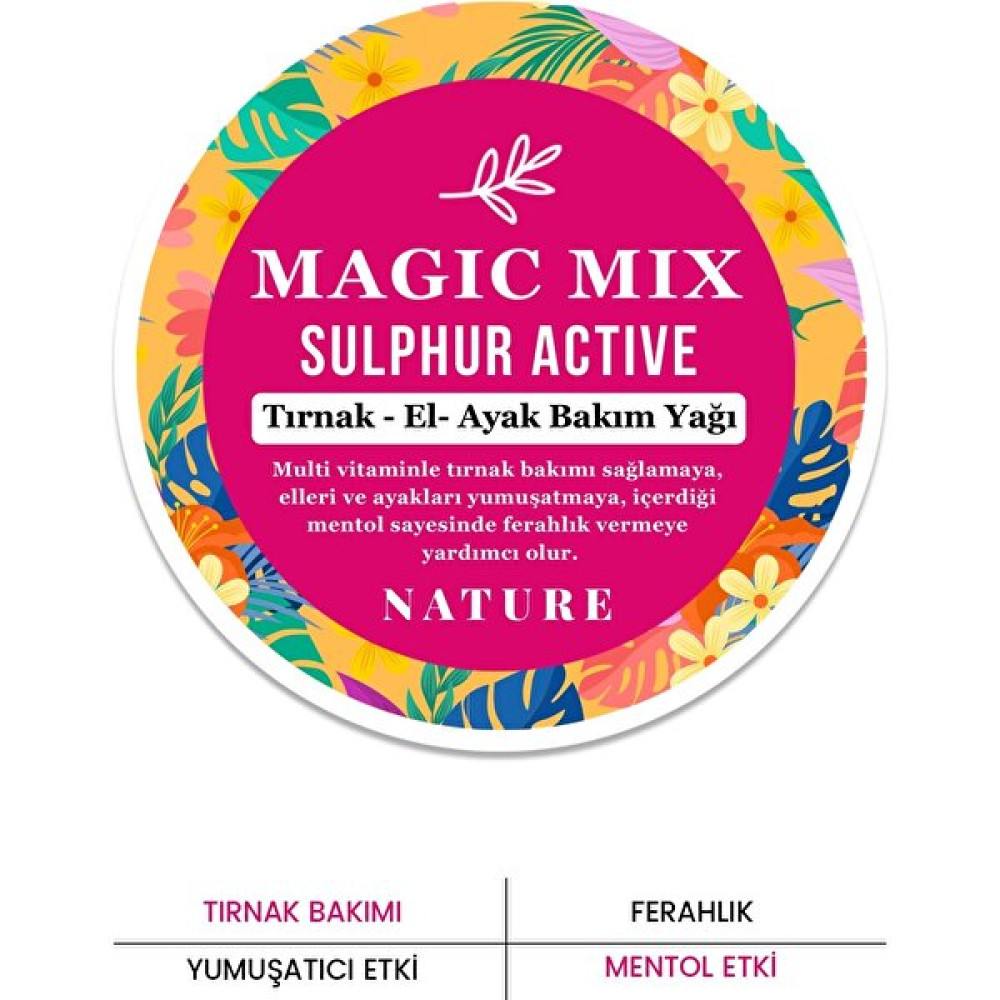 Procsin Magic Mix Active Sulphur Güçlendirici ve Besleyici Tırnak Yağı 50 ML El Bakımı Fiyatı