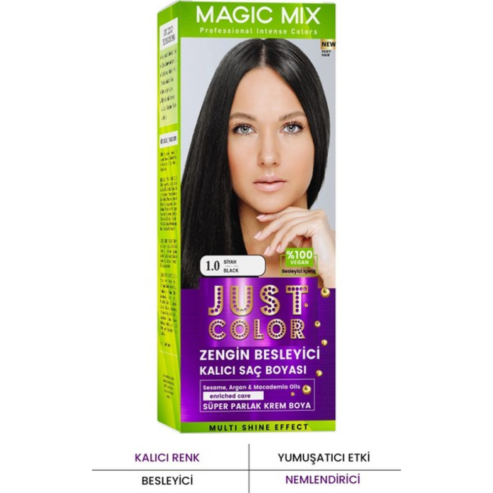 PROCSIN Magic Mix COLOR KIT Parlak ve Canlı 1.0 SİYAH Kalıcı Saç Boyası Saç Boyası Fiyatı