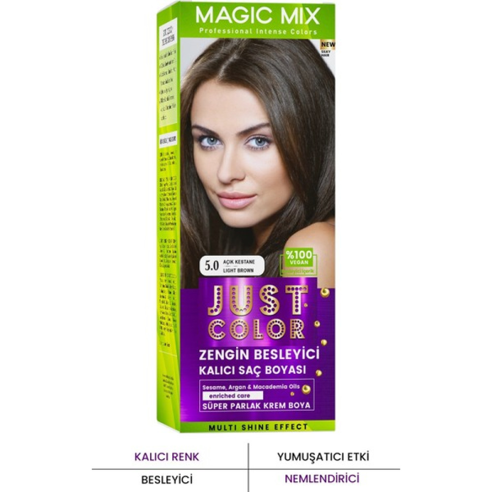 PROCSIN Magic Mix COLOR KIT Parlak ve Canlı 5.0 AÇIK KESTANE Kalıcı Saç Boyası Saç Boyası Fiyatı