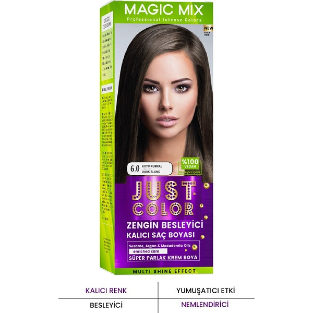 PROCSIN Magic Mix COLOR KIT Parlak ve Canlı 6.0 KOYU KUMRAL Kalıcı Saç Boyası Saç Boyası Fiyatı
