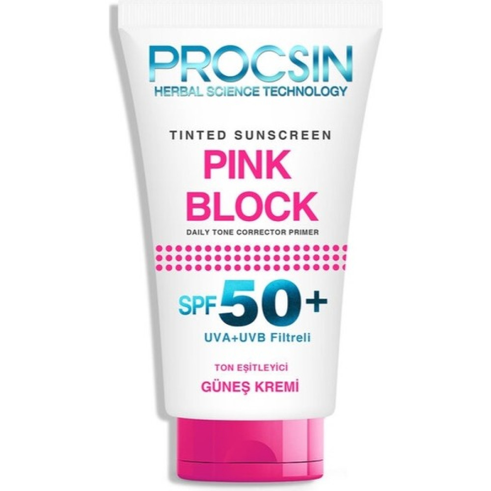 Procsin Pink Block Aydınlatıcı SPF50+ Güneş Kremi 50 ml Güneş Kremleri ve Losyonları Fiyatı