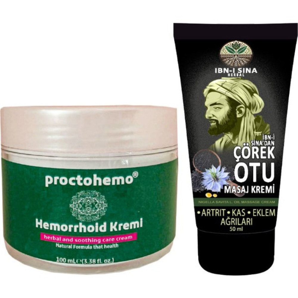 Proctohemo 100 ml Hemor.roidin Bağsur Kremi + Ibn-I Sina Çörek Otu Kremi 50 ml Sırt Bel Kas Diz Iskelet Agrilarina Teskin Edici Masaj Kremi Oto Boyaları Fiyatı